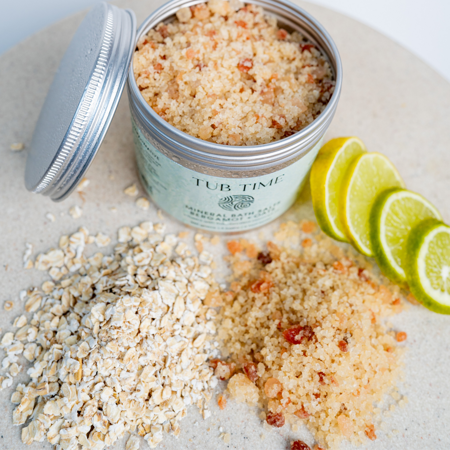 Tub Time Mineral Bath & Foot Salts | Bergamot + Oats