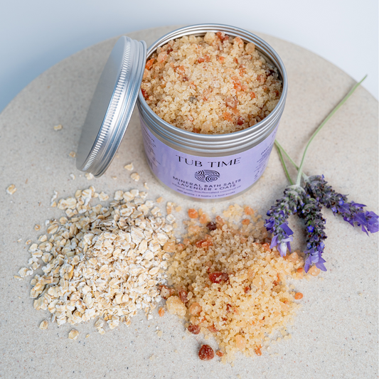 Tub Time Mineral Bath & Foot Salts | Lavender + Oats
