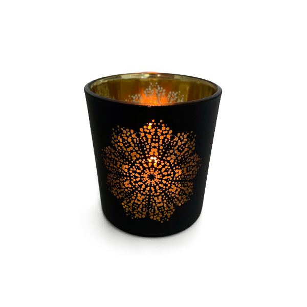 Mandala Tea Light Jar & Tealight