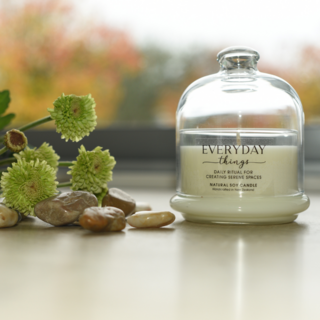 Moon Drops Candle | Glass Dome Jar | 195ml